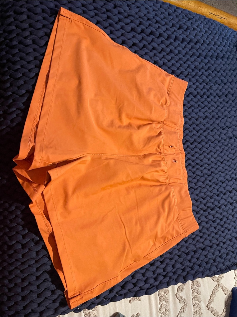 Old Navy Bright Orange High-Waist Athletic Shorts